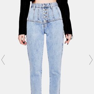 Neon Blonde High Waisted Jean